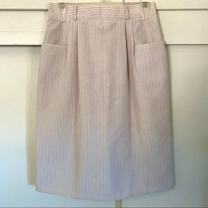 Vintage Pink&Cream stripped Skirt